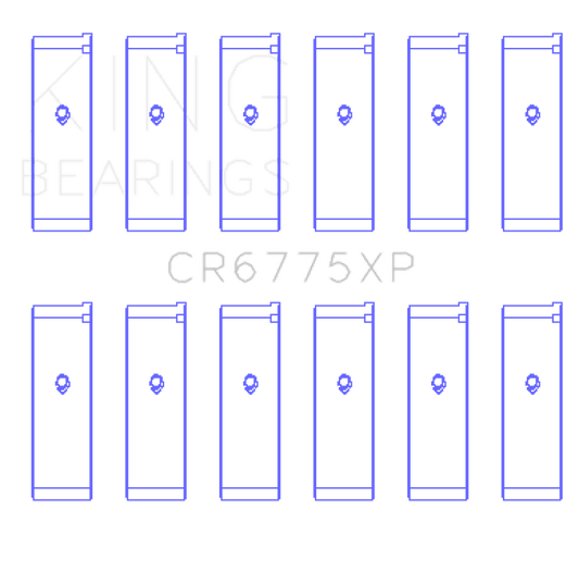 King Engine Bearings - King Nissan VQ35DE (Size STD) Performance Rod Bearing Set - Demon Performance