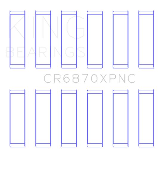 King Engine Bearings - King Nissan VR38DETT (Size STDX) pMaxKote Performance Con Rod Bearing Set - Demon Performance