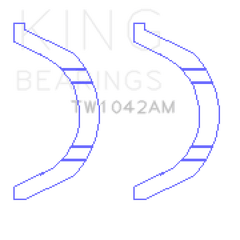 King Engine Bearings - King Nissan VR38DETT/VQ35AHR/VQ37HR Thrust Washer Set - Demon Performance
