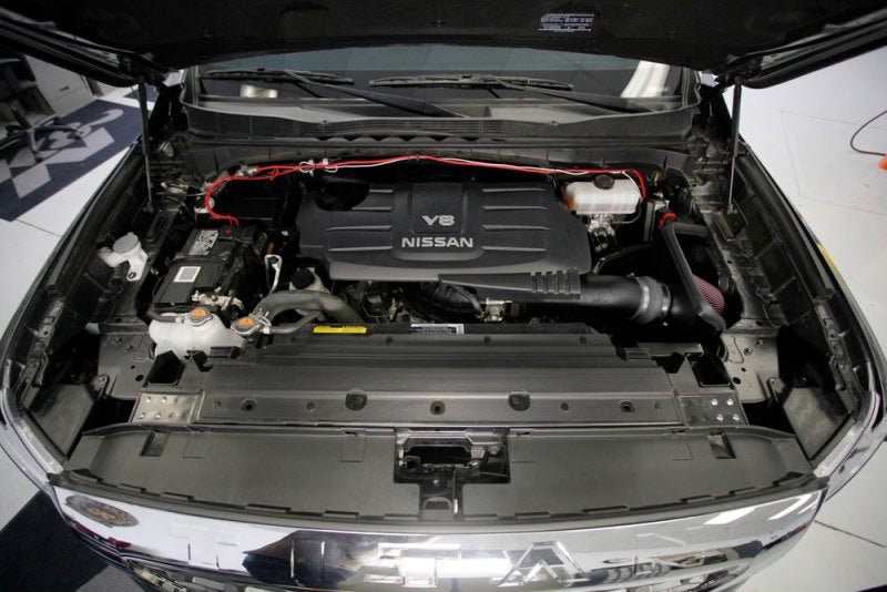 K&N Engineering - K&N 2017 Nissan Titan V8 - 5.6L F/I Aircharger Performance Intake - Demon Performance