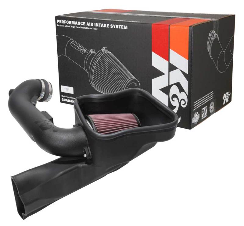 K&N Engineering - K&N 2018 Ford Mustang GT V8 5.0L F/I Aircharger Performance Intake - Demon Performance