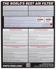 K&N Engineering - K&N 90 - 96 Nissan 300ZX 3.0L / 95 - 01 Honda Civic V 1.4/1.6L Drop In Air Filter - Demon Performance