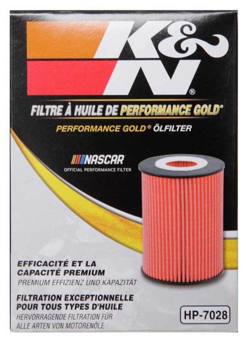 K&N Engineering - K&N Performance Oil Filter for 2010+ Mercedes Benz GLE350D 3.0L V6 DSL 2.75in OD x 3.625in H - Demon Performance