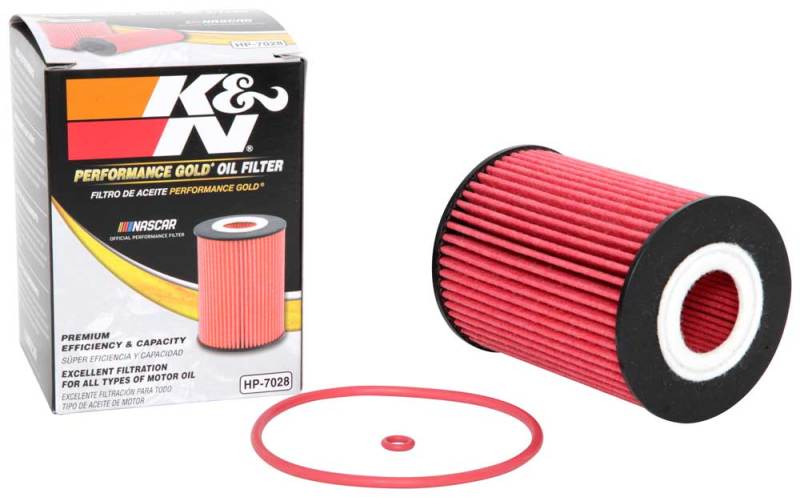 K&N Engineering - K&N Performance Oil Filter for 2010+ Mercedes Benz GLE350D 3.0L V6 DSL 2.75in OD x 3.625in H - Demon Performance