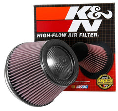 K&N Engineering - K&N Universal CarbonFiber Filter 6in Flange / 7 - 1/2in OD - B / 5 - 1/8in OD - T / 5in H - Demon Performance