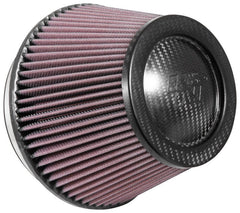 K&N Engineering - K&N Universal CarbonFiber Filter 6in Flange / 7 - 1/2in OD - B / 5 - 1/8in OD - T / 5in H - Demon Performance