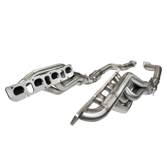 Kooks Headers - Kooks 12+ Jeep Grand Cherokee 6.4L 1-7/8in x 3in SS Longtube Headers w/Green Catted Connection Pipes - Demon Performance