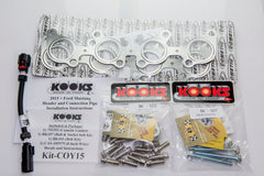Kooks Headers - Kooks 15+ Mustang 5.0L 4V 2in x 3in SS Headers w/Green Catted OEM Connection Pipe - Demon Performance