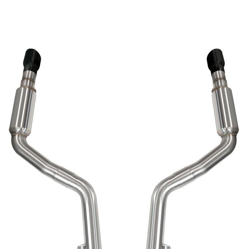 Kooks Headers - Kooks 2015+ Dodge Charger Hellcat 3in OEM Style Cat-Back Exhaust System 4in Black Slash Cut Tips - Demon Performance
