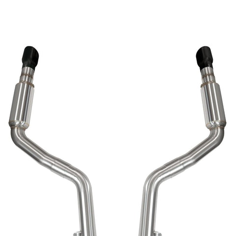 Kooks Headers - Kooks 2015+ Dodge Charger Hellcat 3in OEM Style Cat-Back Exhaust System 4in Black Slash Cut Tips - Demon Performance