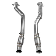 Kooks Headers - Kooks 2018+ Jeep Grand Cherokee TrackHawk 6.2L 3in Inlet x 3in OEM Outlet Catted SS Connection Pipes - Demon Performance