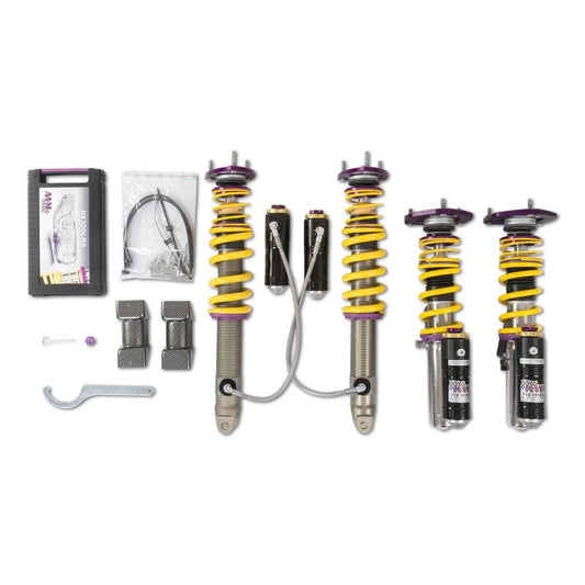 KW - KW Porsche Turbo Turbo S Coupe Convertible w/ PDCC Clubsport Coilover Kit 3 - Way - Demon Performance