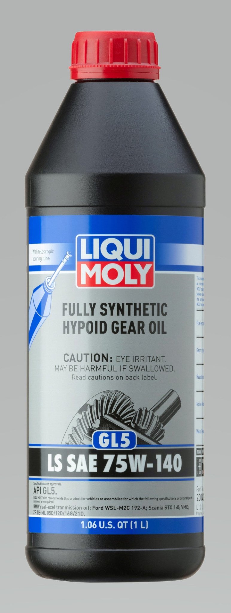 LIQUI MOLY - LIQUI MOLY 1L Fully Synthetic Hypoid Gear Oil (GL5) LS SAE 75W140 - Demon Performance