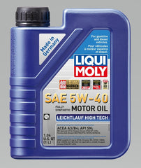 LIQUI MOLY - LIQUI MOLY 1L Leichtlauf (Low Friction) High Tech Motor Oil SAE 5W40 - Demon Performance