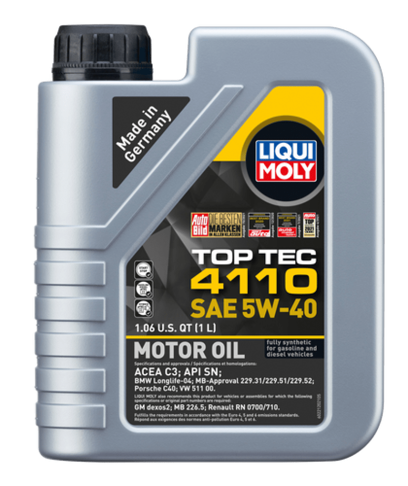LIQUI MOLY - LIQUI MOLY 1L Top Tec 4110 Motor Oil SAE 5W40 - Demon Performance
