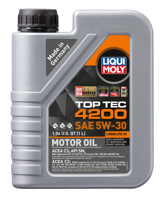 LIQUI MOLY - LIQUI MOLY 1L Top Tec 4200 New Generation Motor Oil SAE 5W30 - Demon Performance