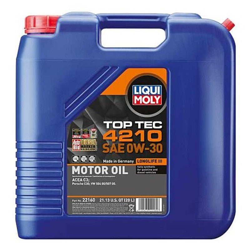 LIQUI MOLY - LIQUI MOLY 20L Top Tec 4210 Motor Oil SAE 0W30 - Demon Performance