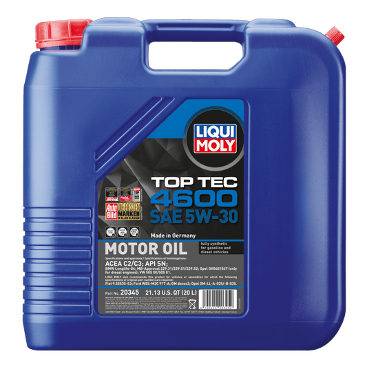 LIQUI MOLY - LIQUI MOLY 20L Top Tec 4600 Motor Oil SAE 5W30 - Demon Performance