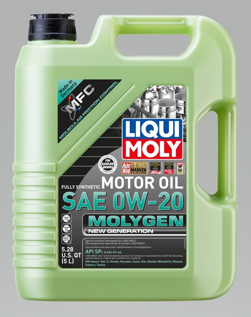 LIQUI MOLY - LIQUI MOLY 5L Molygen New Generation Motor Oil SAE 0W20 - Demon Performance