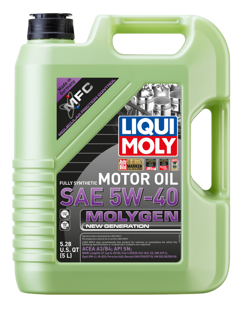 LIQUI MOLY - LIQUI MOLY 5L Molygen New Generation Motor Oil SAE 5W40 - Demon Performance