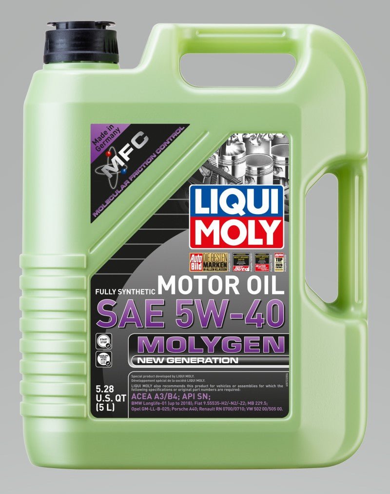 LIQUI MOLY - LIQUI MOLY 5L Molygen New Generation Motor Oil SAE 5W40 - Demon Performance