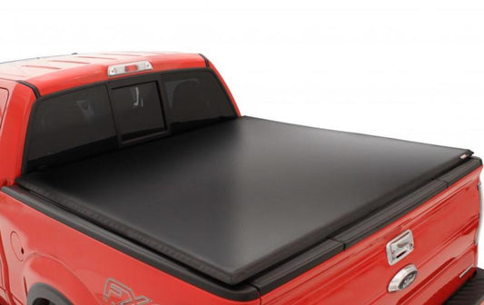 LUND - Lund 02-17 Dodge Ram 1500 (5.5ft. Bed) Genesis Tri-Fold Tonneau Cover - Black - Demon Performance