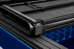 LUND - Lund 04 - 15 Nissan Titan (5.5ft. Bed) Hard Fold Tonneau Cover w/Bracket Kit - Black - Demon Performance
