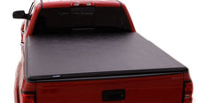 LUND - Lund 04 - 15 Nissan Titan (5.5ft. Bed) Hard Fold Tonneau Cover w/Bracket Kit - Black - Demon Performance