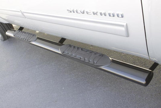 LUND - Lund 09-17 Dodge Ram 1500 Quad Cab 5in. Oval Straight SS Nerf Bars - Polished - Demon Performance