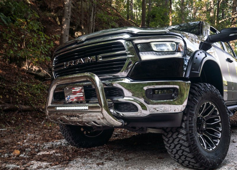 LUND - Lund 2019 RAM 1500 Bull Bar w/Light & Wiring - Polished - Demon Performance