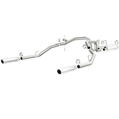 Magnaflow - Magnaflow 09-13 Dodge Ram 1500 V6 3.6L Dual Spilt Rear Exit Polished Stainless C/B Perf Exhaust - Demon Performance