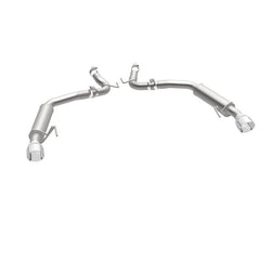 Magnaflow - MagnaFlow Axle Back, SS, 2.5in, Competition, Dual Split Polish 4.5in Tip 2015 Ford Mustang Ecoboost - Demon Performance
