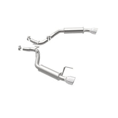 Magnaflow - MagnaFlow Axle Back, SS, 2.5in, Competition, Dual Split Polish 4.5in Tip 2015 Ford Mustang Ecoboost - Demon Performance