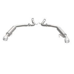 Magnaflow - MagnaFlow Axle Back, SS, 2.5in, Competition, Dual Split Polish 4.5in Tip 2015 Ford Mustang Ecoboost - Demon Performance