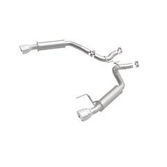 Magnaflow - MagnaFlow Axle Back, SS, 2.5in, Competition, Dual Split Polish 4.5in Tip 2015 Ford Mustang Ecoboost - Demon Performance