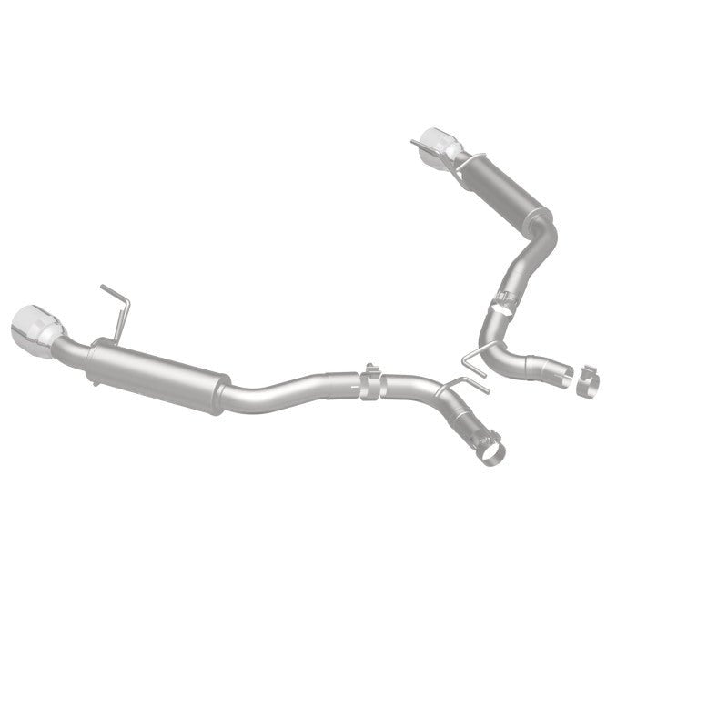 Magnaflow - MagnaFlow Axle Back, SS, 2.5in, Competition, Dual Split Polish 4.5in Tip 2015 Ford Mustang Ecoboost - Demon Performance