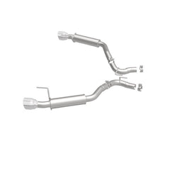 Magnaflow - MagnaFlow Axle Back, SS, 2.5in, Competition, Dual Split Polish 4.5in Tip 2015 Ford Mustang Ecoboost - Demon Performance