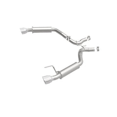 Magnaflow - MagnaFlow Axle Back, SS, 2.5in, Competition, Dual Split Polish 4.5in Tip 2015 Ford Mustang Ecoboost - Demon Performance