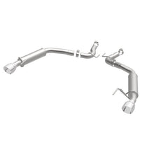 Magnaflow - MagnaFlow Axle Back, SS, 2.5in, Competition, Dual Split Polish 4.5in Tip 2015 Ford Mustang Ecoboost - Demon Performance