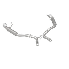 Magnaflow - MagnaFlow Axle Back, SS, 2.5in, Competition, Dual Split Polish 4.5in Tip 2015 Ford Mustang Ecoboost - Demon Performance