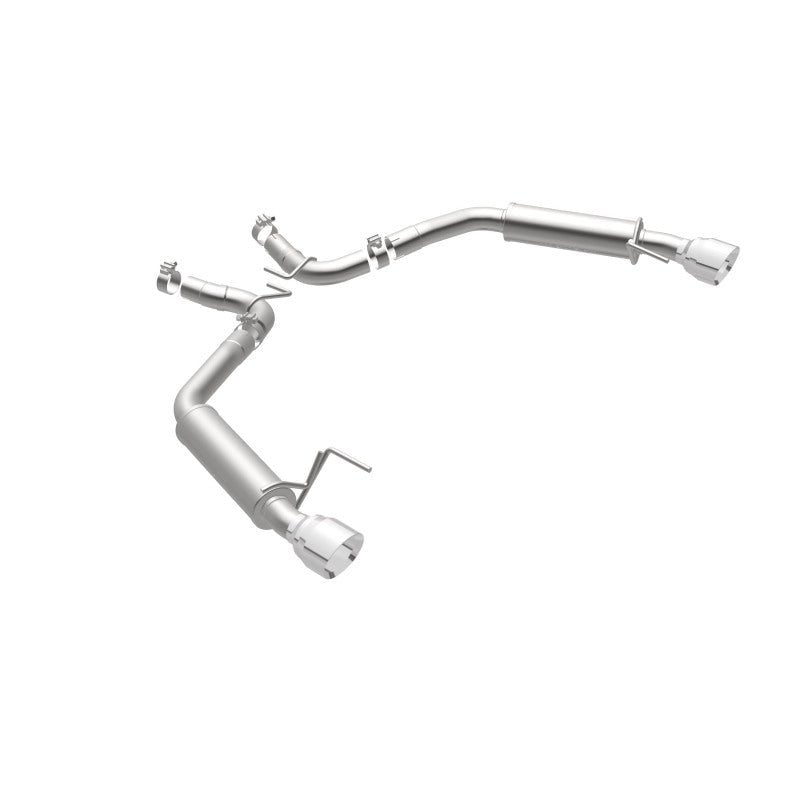 Magnaflow - MagnaFlow Axle Back, SS, 2.5in, Competition, Dual Split Polish 4.5in Tip 2015 Ford Mustang Ecoboost - Demon Performance