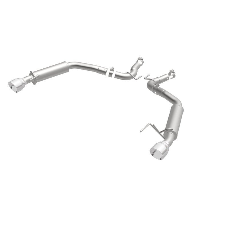 Magnaflow - MagnaFlow Axle Back, SS, 2.5in, Competition, Dual Split Polish 4.5in Tip 2015 Ford Mustang Ecoboost - Demon Performance