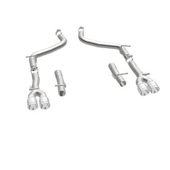 Magnaflow - MagnaFlow Axle-Back, SS, 2.5in, Quad Split Rear 3.5in Tip 2015 Dodge Challenger 3.6L V6 - Demon Performance