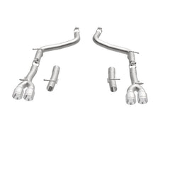 Magnaflow - MagnaFlow Axle-Back, SS, 2.5in, Quad Split Rear 3.5in Tip 2015 Dodge Challenger 3.6L V6 - Demon Performance