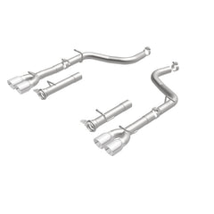 Magnaflow - MagnaFlow Axle-Back, SS, 2.5in, Quad Split Rear 3.5in Tip 2015 Dodge Challenger R/T 5.7L - Demon Performance