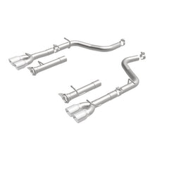 Magnaflow - MagnaFlow Axle-Back, SS, 2.5in, Quad Split Rear 3.5in Tip 2015 Dodge Challenger R/T 5.7L - Demon Performance