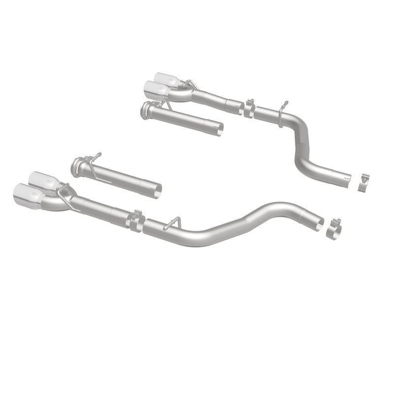 Magnaflow - MagnaFlow Axle-Back, SS, 2.5in, Quad Split Rear 3.5in Tip 2015 Dodge Challenger R/T 5.7L - Demon Performance