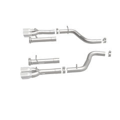 Magnaflow - MagnaFlow Axle-Back, SS, 2.5in, Quad Split Rear 3.5in Tip 2015 Dodge Challenger R/T 5.7L - Demon Performance