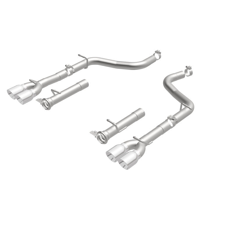 Magnaflow - MagnaFlow Axle-Back, SS, 2.5in, Quad Split Rear 3.5in Tip 2015 Dodge Challenger R/T 5.7L - Demon Performance