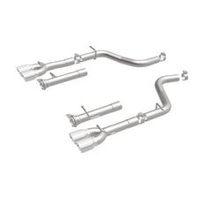 Magnaflow - MagnaFlow Axle-Back, SS, 2.5in, Quad Split Rear 3.5in Tip 2015 Dodge Challenger R/T 5.7L - Demon Performance